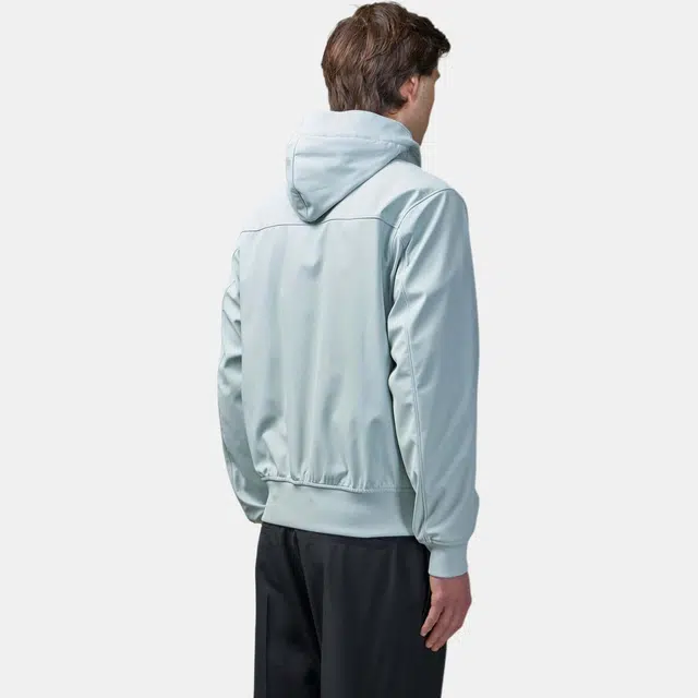 Stone Island Badge Zip Hoodie Sky Blue