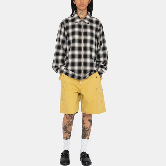 Stussy Eddie Plaid Zip Shirt