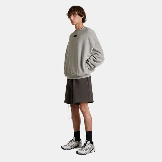 Fear of God Essentials SS24 Crewneck Sweater Dark Heather Oatmeal