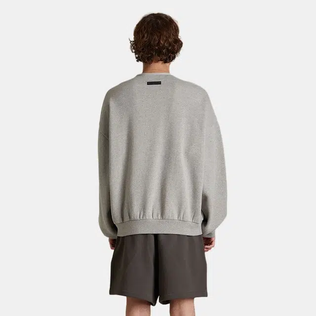 Fear of God Essentials SS24 Crewneck Sweater Dark Heather Oatmeal