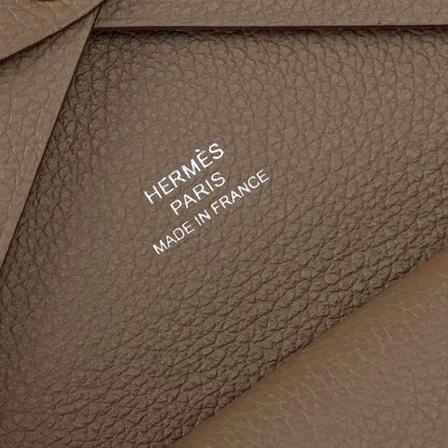 HERMES Calvi Duo Evercolor 18 Etoupe