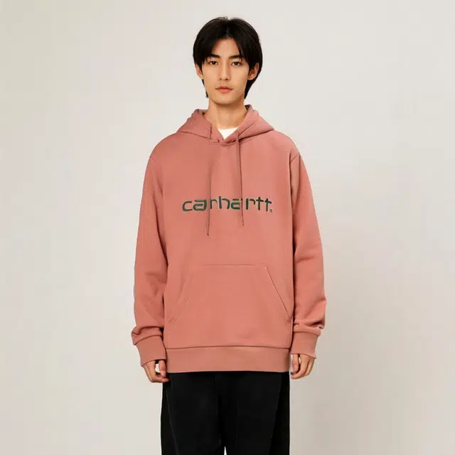 Carhartt WIP Hooded Sweatshirt Dark Rose