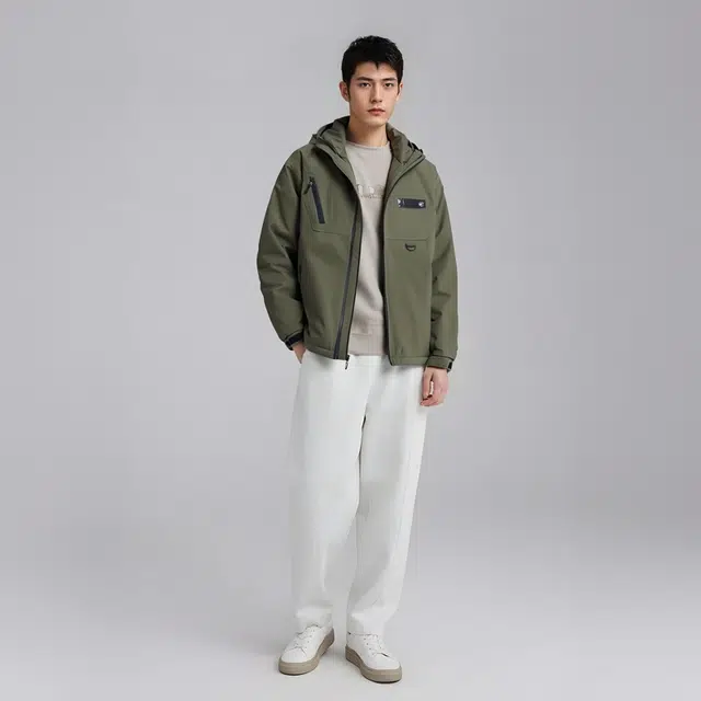 雅鹿优选 防水面料加绒加厚透湿保暖棉服 男款