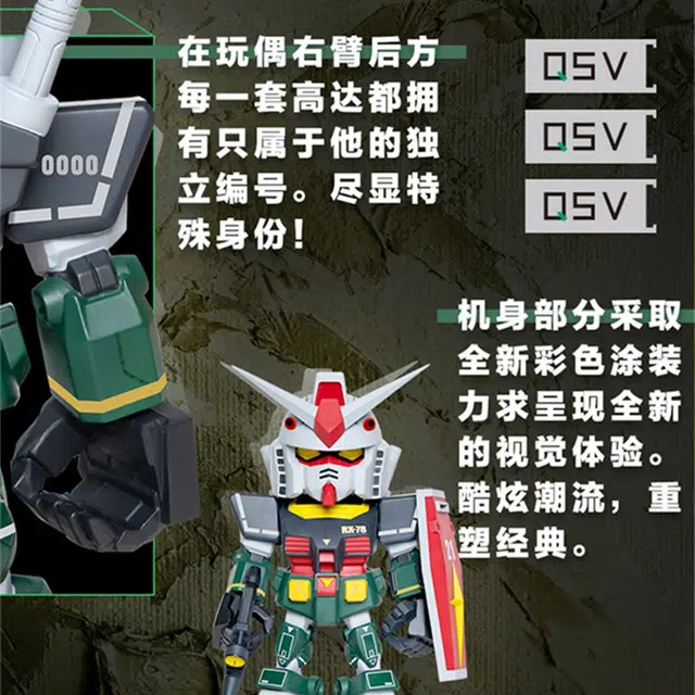 BANDAI SD RX-78 BB 2 QSV 8cm