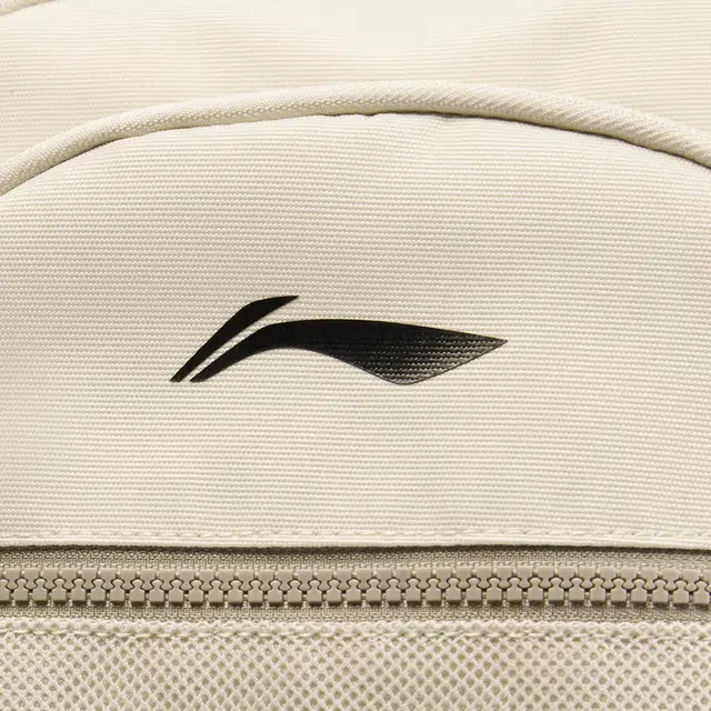 李宁儿童 反光设计简洁大容量时尚双肩 聚酯纤维 童包 常规 青少年 沙丘卡其