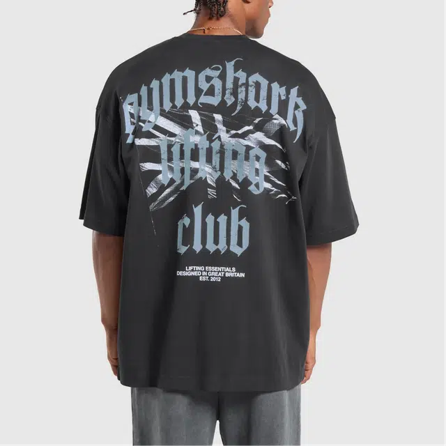 GYMSHARK Union Jack Lifting Club T