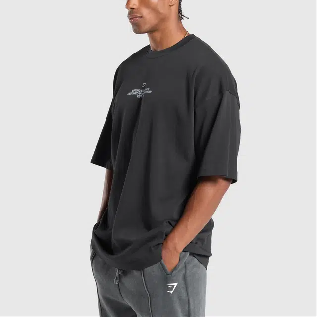 GYMSHARK Union Jack Lifting Club T
