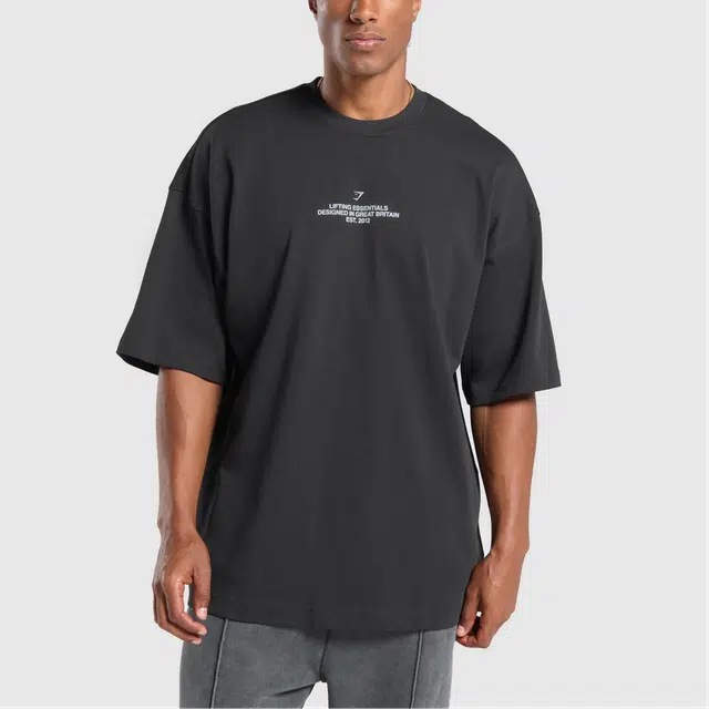 GYMSHARK Union Jack Lifting Club T