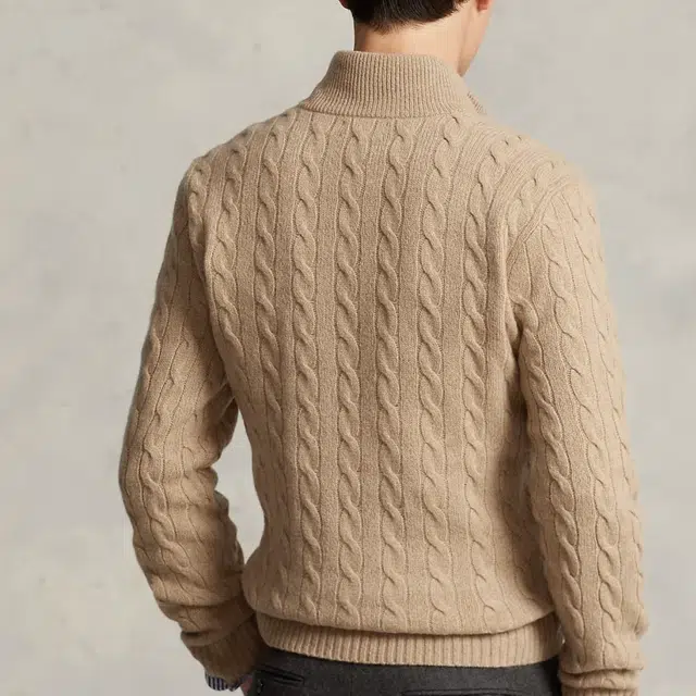 Polo Ralph Lauren FW24 Cable Knit Sweater Camel