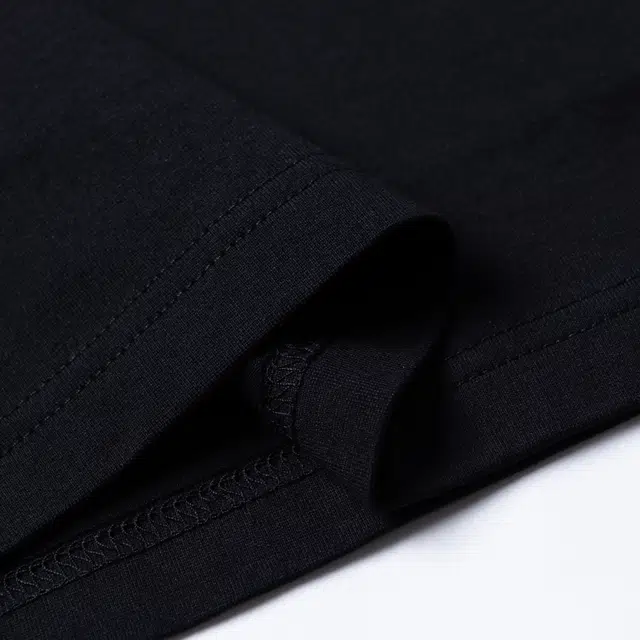 Burberry SS24 Striped Applique Crewneck T-Shirt Black