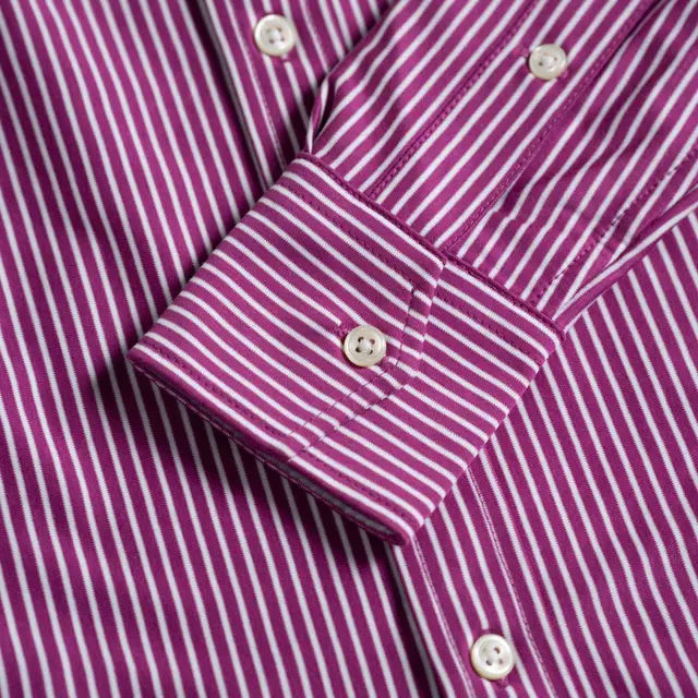 Polo Ralph Lauren Striped Pony Logo Shirt Purple