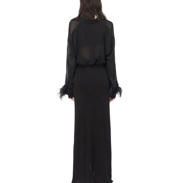 PINKO Camicia Lunga Con Piume