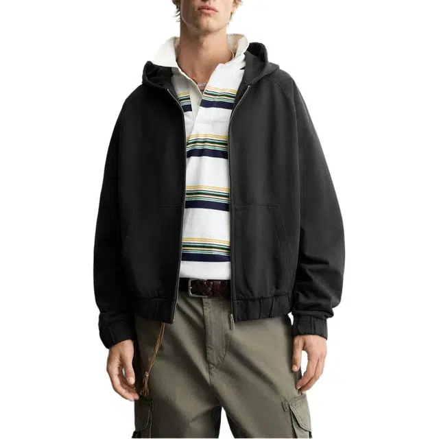 ZARA Casual Hoodie Zip-Up Men