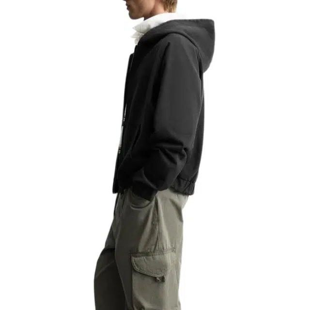 ZARA Casual Hoodie Zip-Up Men