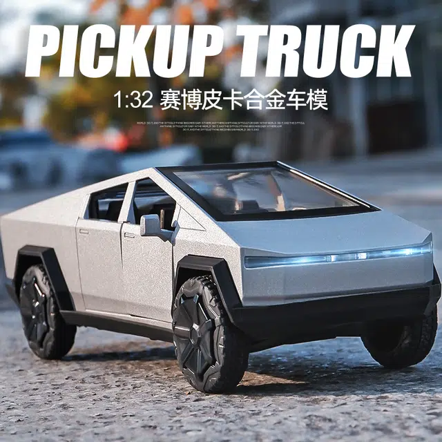 卡威 仿真特斯拉 合金小汽车越野车 成品模型