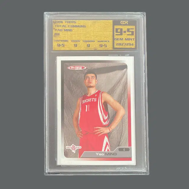 Topps 2006-07 Total Yao Ming COR 9.5