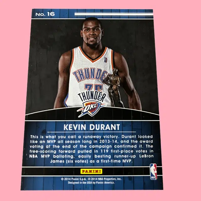 PANINI KD 2013-14 NBA MVP