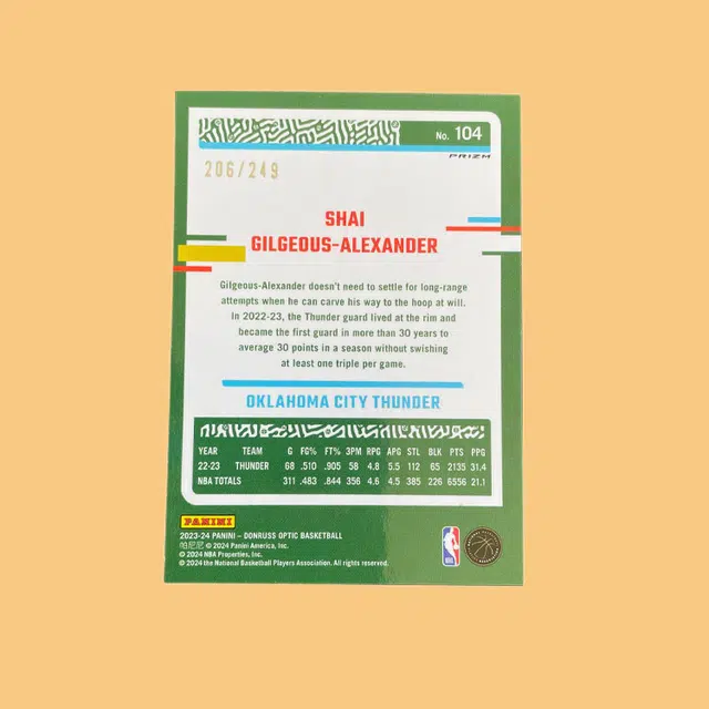 PANINI 2023-24 Optic SGA 206249