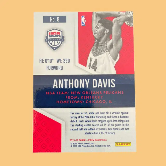 PANINI 2015-16 PRIZM USA