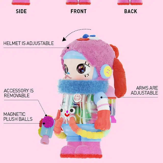 POP MART 400 Mega space molly Jon Burgerman