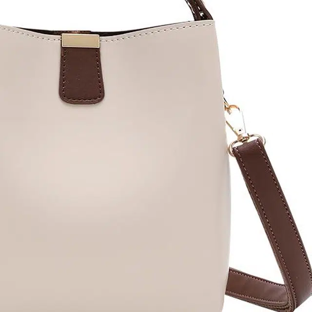 恒源祥 清新软压花百搭经典时尚潮流高贵典雅优雅脱俗清新纹丝巾单肩包包 超纤合成革 手提包 常规 女款 米白色