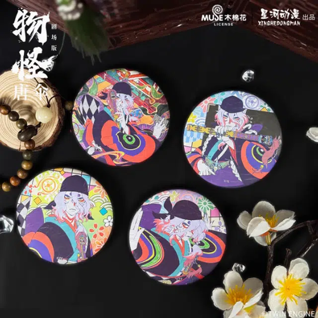 星河动漫 怪化猫 剧场版物怪：唐伞 马口铁 吧唧 徽章