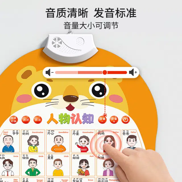 星星舟 有声挂图认知学说话识字点读墙贴 早教益智玩具