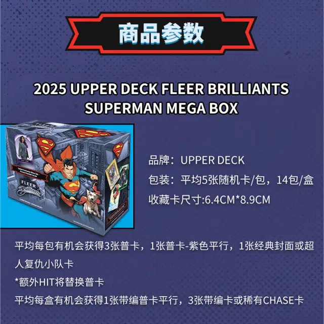 UPPER DECK Fleer Brilliants Superman Mega IP