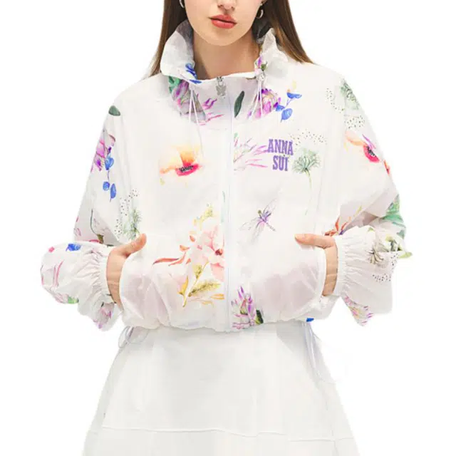 安娜苏 海神花防泼水花园衣轻量印花防晒服 女款
