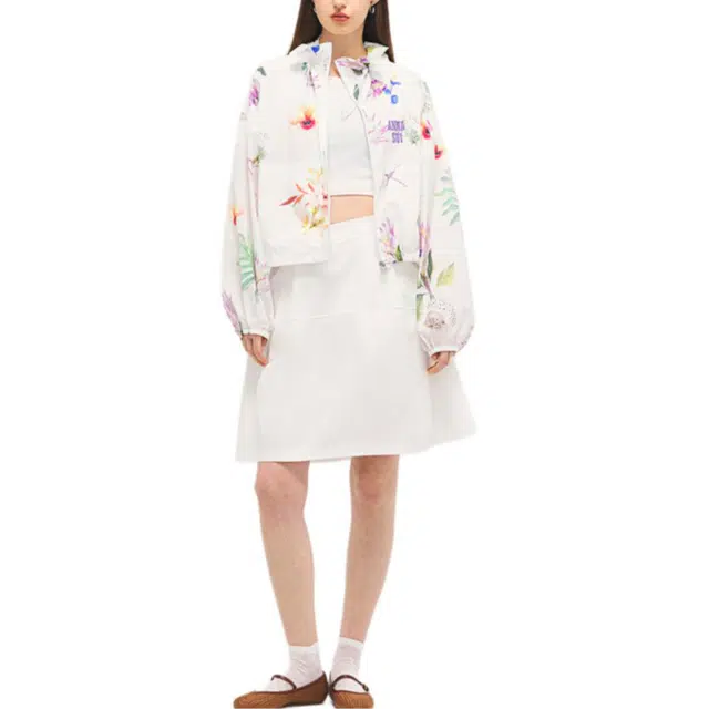 安娜苏 海神花防泼水花园衣轻量印花防晒服 女款