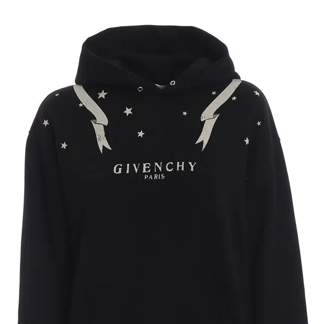 纪梵希 字母印花连帽套头长袖卫衣 男款