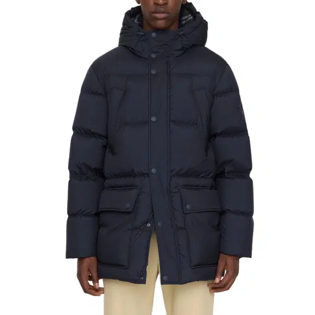 Burberry FW25 Loose Hoodie Down Jacket Men