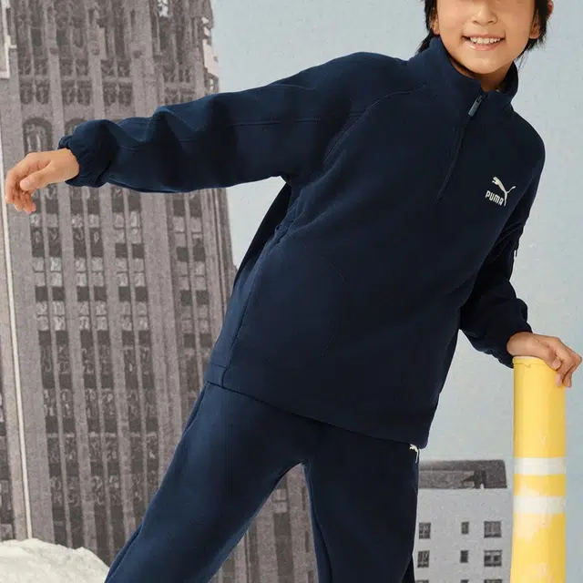 PUMA Sportstyle STAND COLLAR POLAR FLEECE SWEATSHIRT 80802