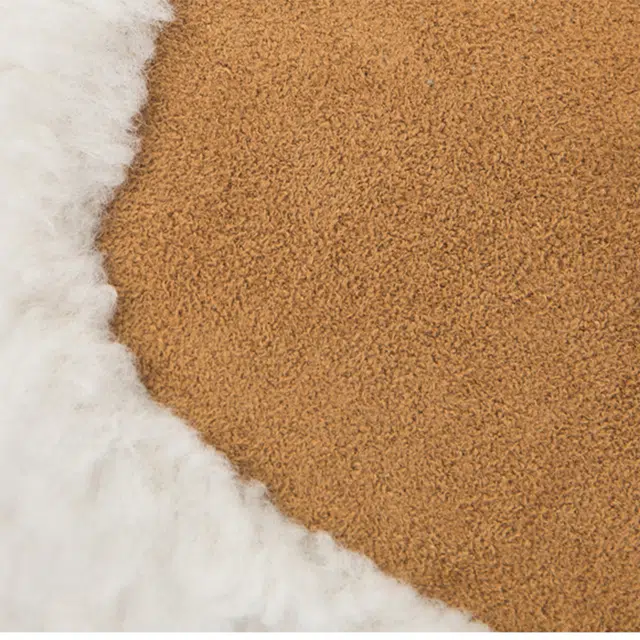 森马 复古拼接时尚流行 织物拼合成革 单肩包 女款 焦糖棕