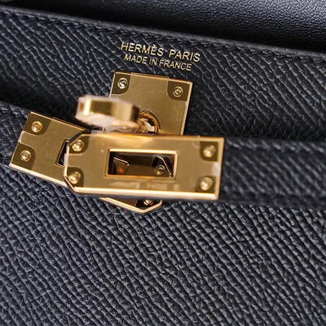 HERMES Mini Kelly Epsom Noir