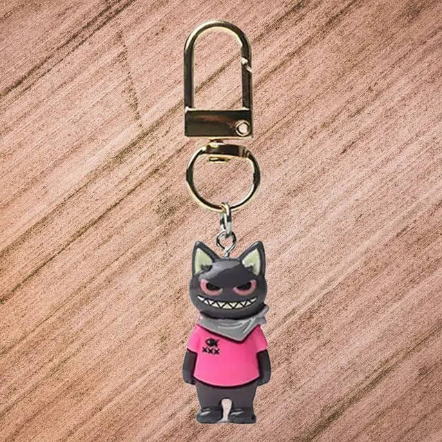 弗洛康 街头搞怪贱贱猫潮流书包手机挂饰 谷圈挂件