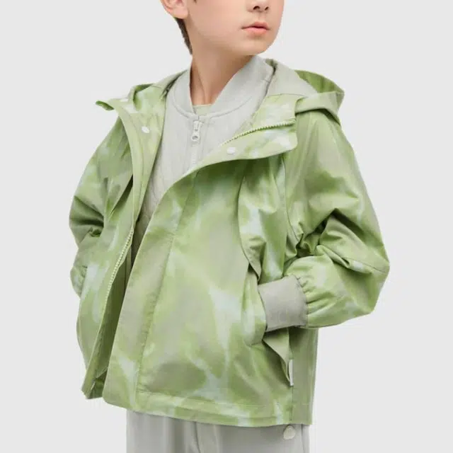 全棉时代户外服 三防二合一拉链长袖 中小童