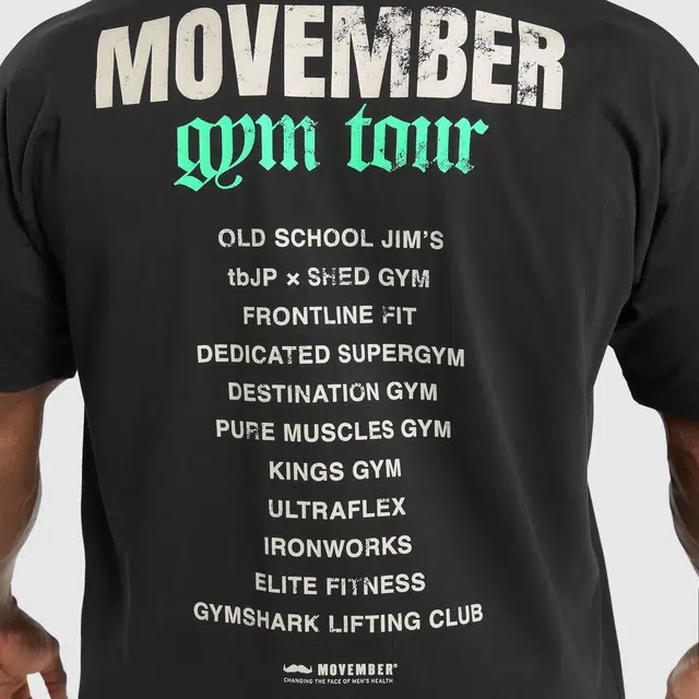 GYMSHARK x Movember Tour T