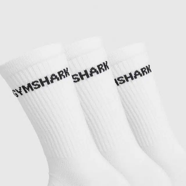 GYMSHARK Lite Crew Socks 3pk 3