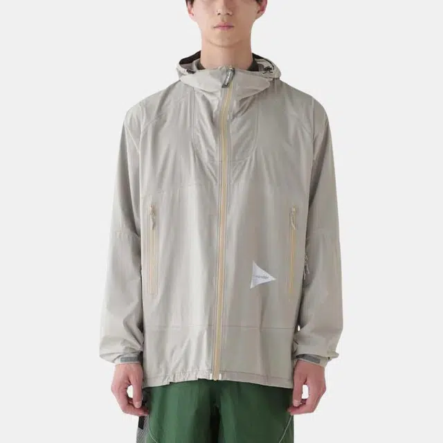 and wander SS24 Reflective Stitch Rain Jacket
