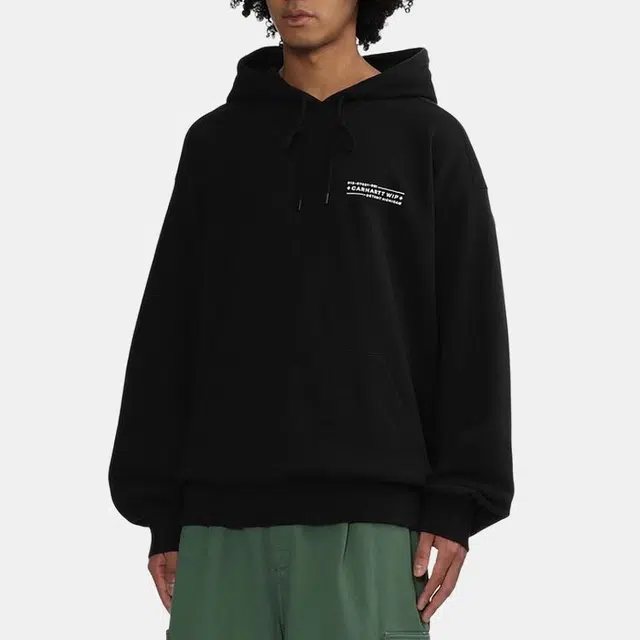 Carhartt WIP Hooded Stamp Sweat Black