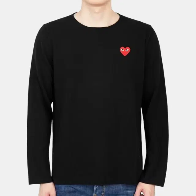 CDG Play Sweater Black