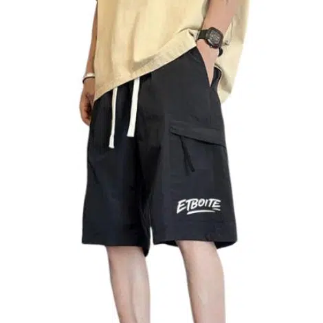 法文箱子 高街舒适百搭休闲短裤 男款