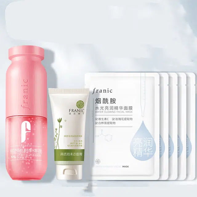 法兰琳卡 补水滋润粉红芦荟胶护肤套装 保湿修护