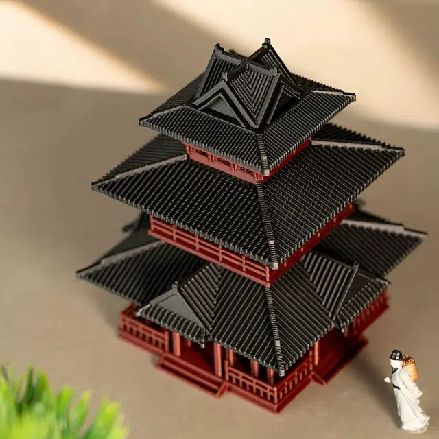 喜顽童 微景观观山楼造景古风 楼阁摆件 场景/建筑模型