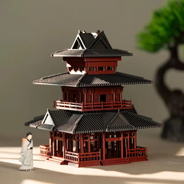 喜顽童 微景观观山楼造景古风 楼阁摆件 场景/建筑模型