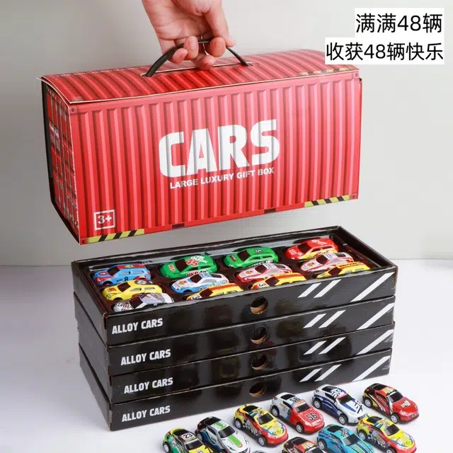 喜顽童 集库玩具车赛车小桥车停车场模拟车库 成品模型