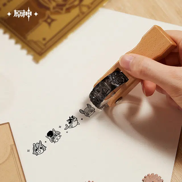 原神 角色合集 嘉年相聚系列 美露莘滚轮精美 有趣  谷圈印章