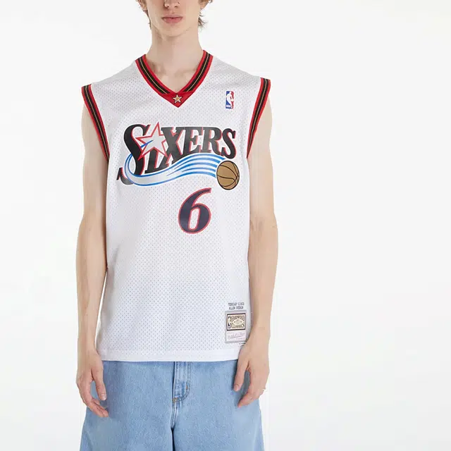 Mitchell & Ness Iverson 76ers Jersey White
