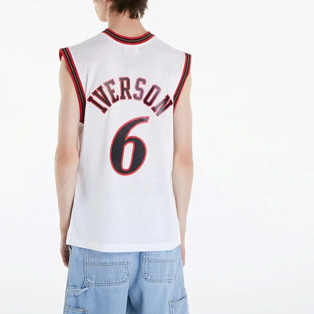Mitchell & Ness Iverson 76ers Jersey White